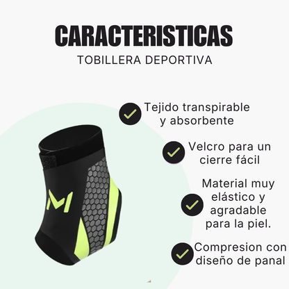 Tobexia™ Tobillera de Compresión Deportiva
