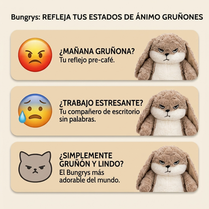 Peluche de Conejo Enojado
